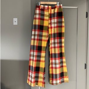 free people flared multicolor pants